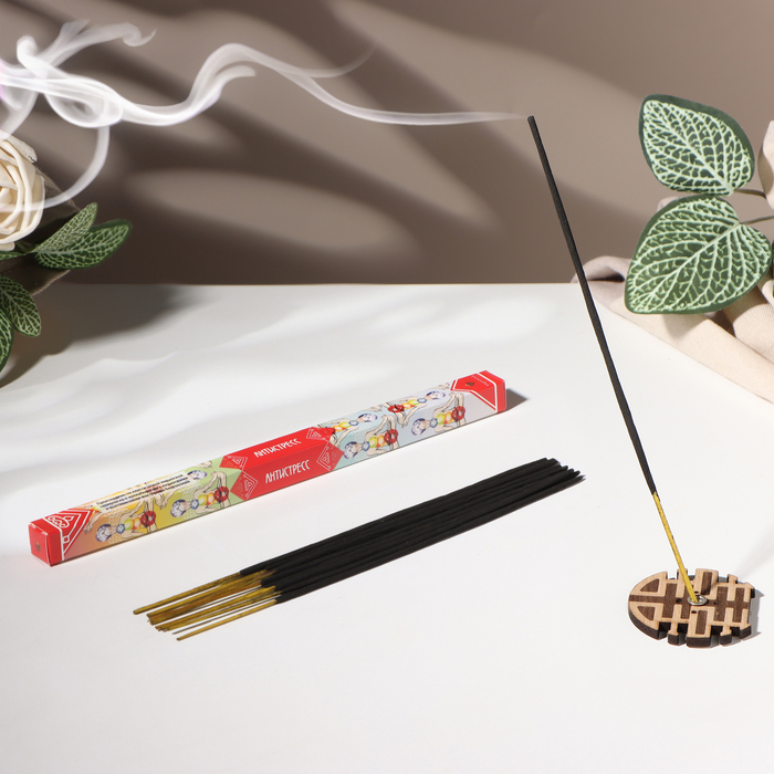 Благовония «Антистресс», 8 палочек в упаковке, четырёхгранник 4887801