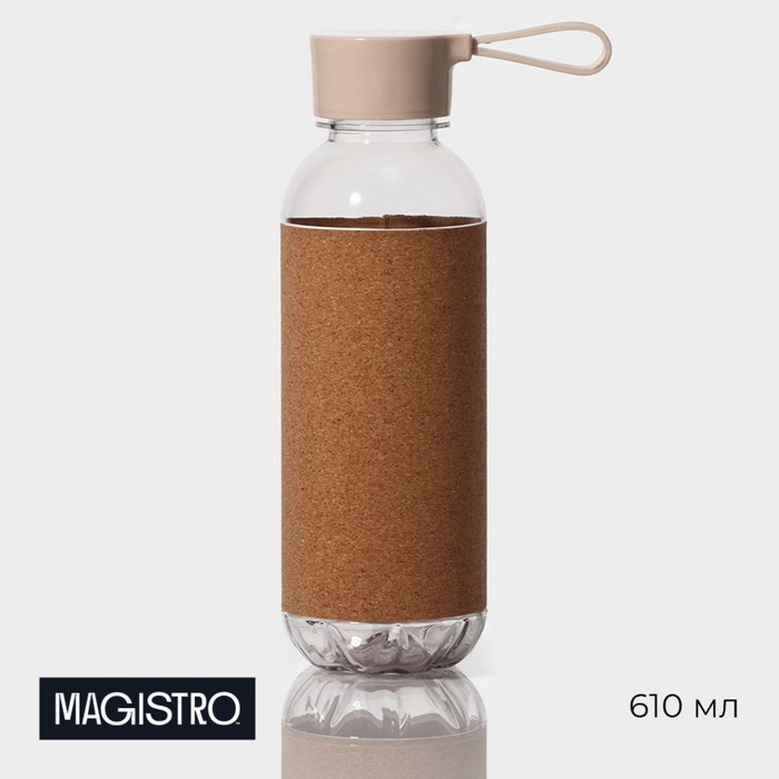 Бутылка для воды «Cork» с элементами из пробки 610мл 7,5х7,5х22 см   9951495