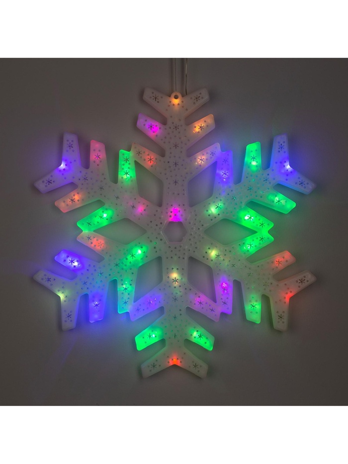 Фигура "Снежинка" 40х40 см, пластик, 40 LED, 240V RG/RB 1077221