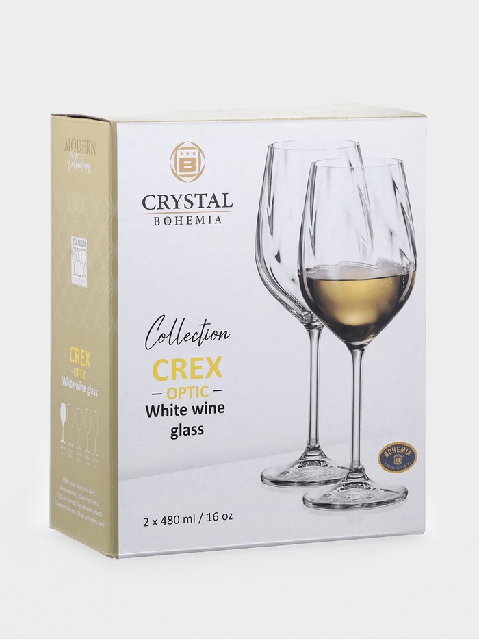 Бокал для белого вина «CREX OPTIC», 480 мл (набор 2 шт.) 10900955