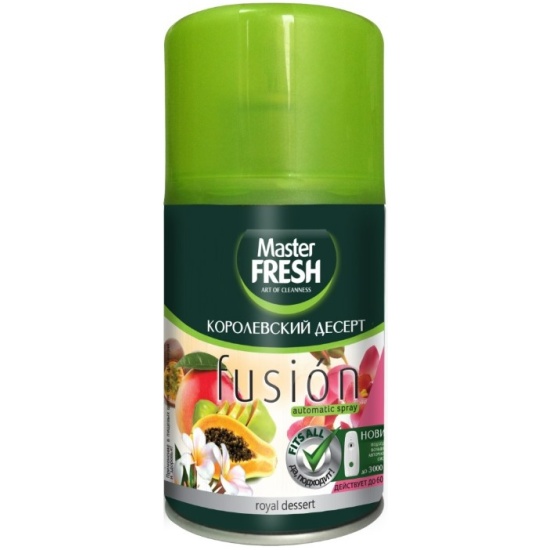Master FRESH Освежитель воздуха 250 мл Королевский десерт (сменный баллон д/авт.спрея)