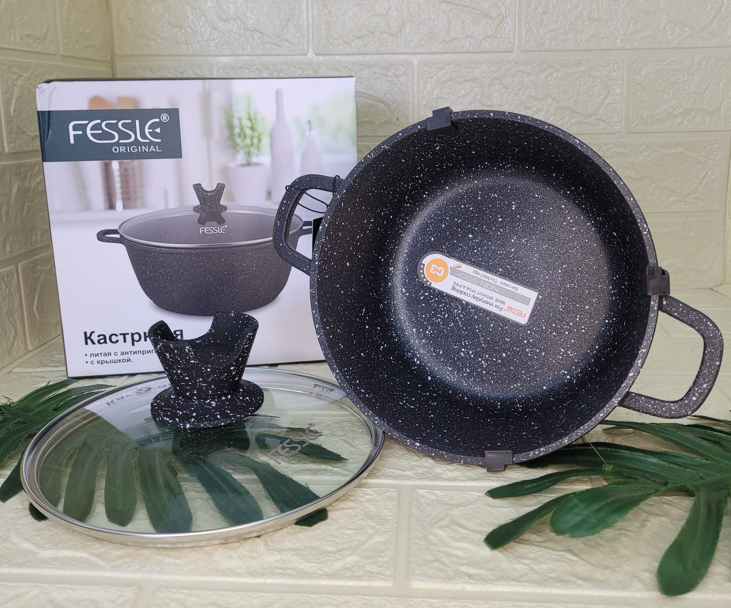 Казан с крышкой Fessle 2,3 л. Арт. FE-PT20CM
