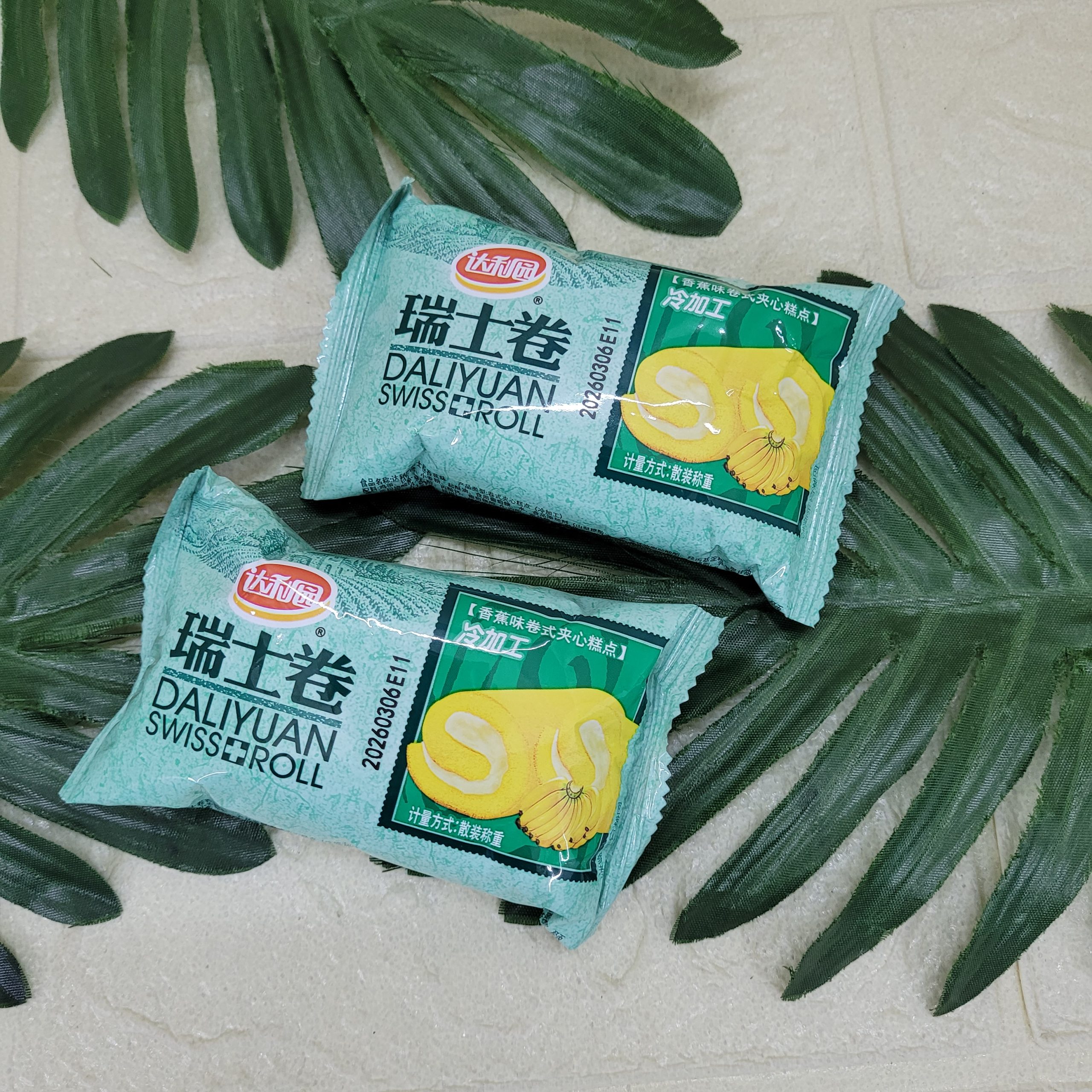 Мини-рулет DALIYUAN со вкусом банана,20 г.