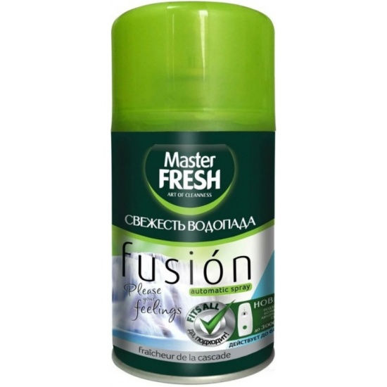 Master FRESH Освежитель воздуха 250 мл Свежесть водопада (сменный баллон д/авт.спрея)