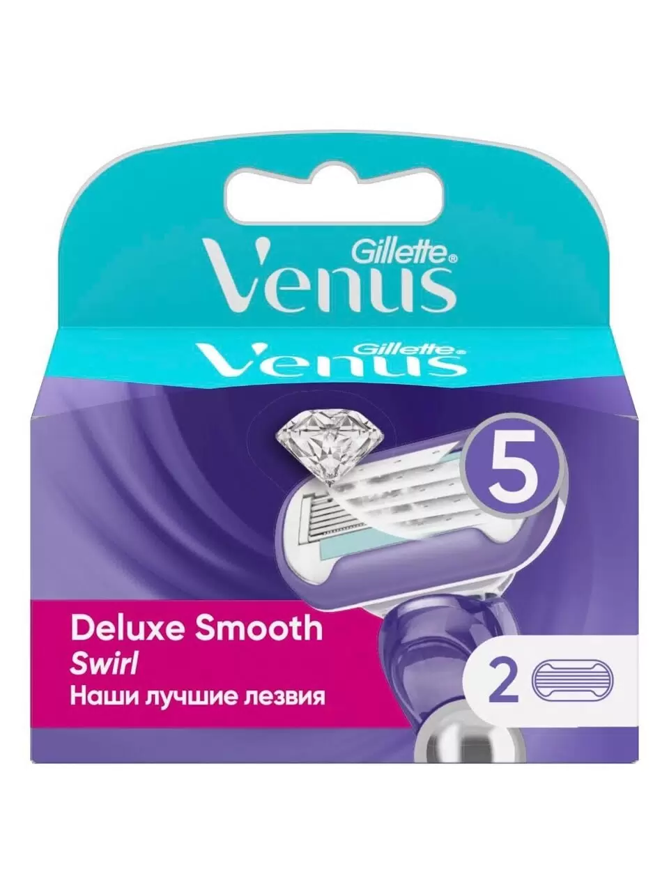 GILLETTE VENUS Swirl Cменные кассеты для бритья 2шт