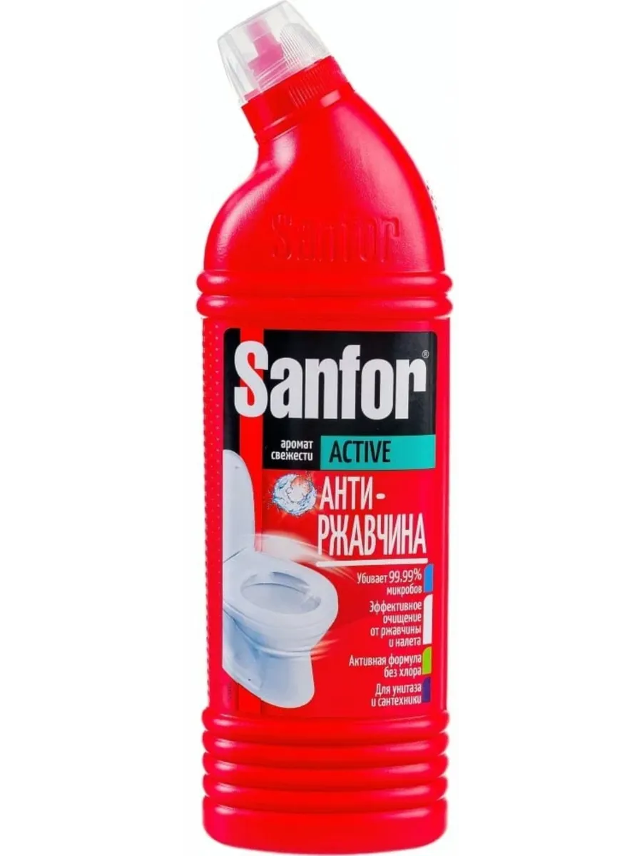 Ср-во чист. д/сантехники Sanfor  750г Active антиржавчина