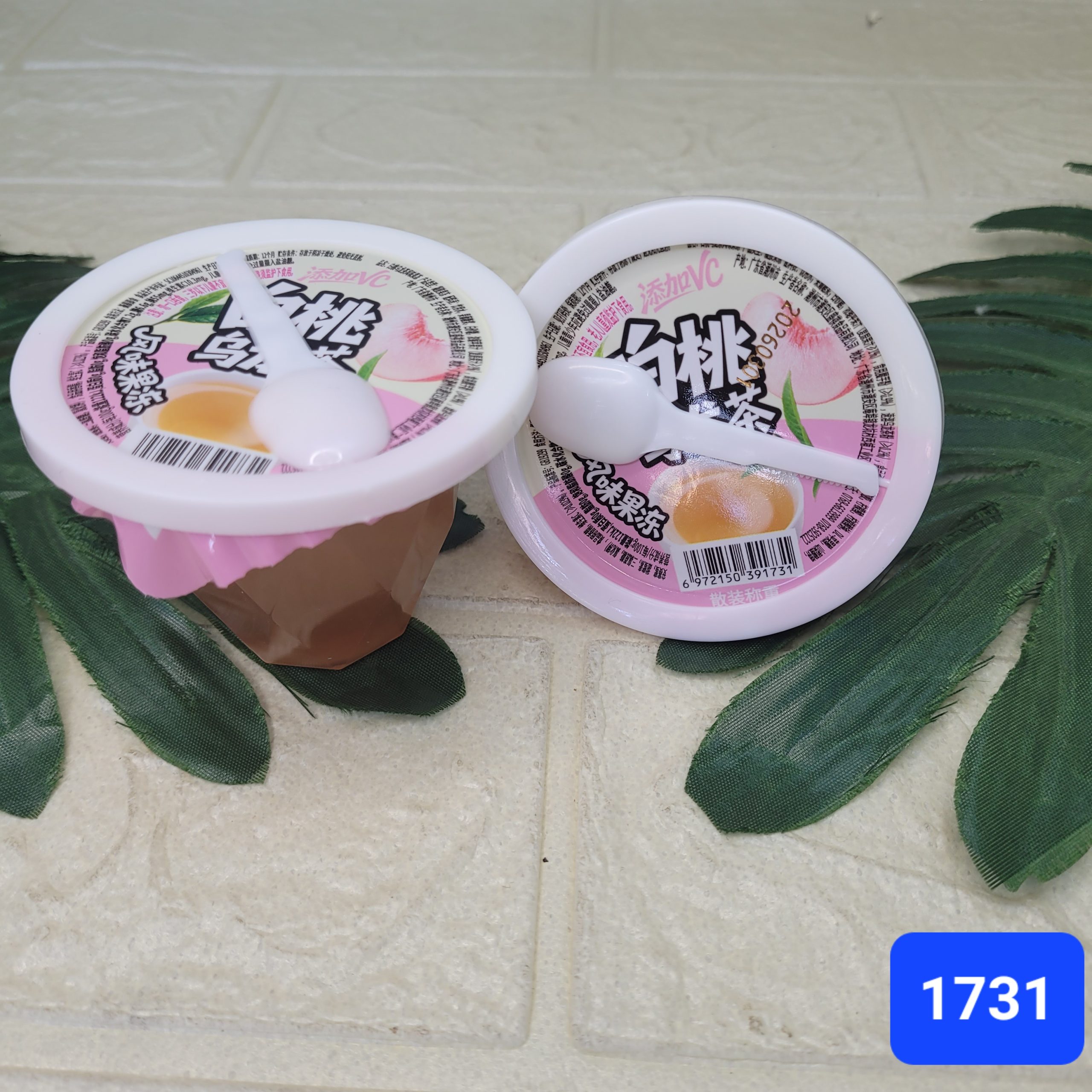 Желе фруктовое, чай улун + персик 110 гр. (1731)