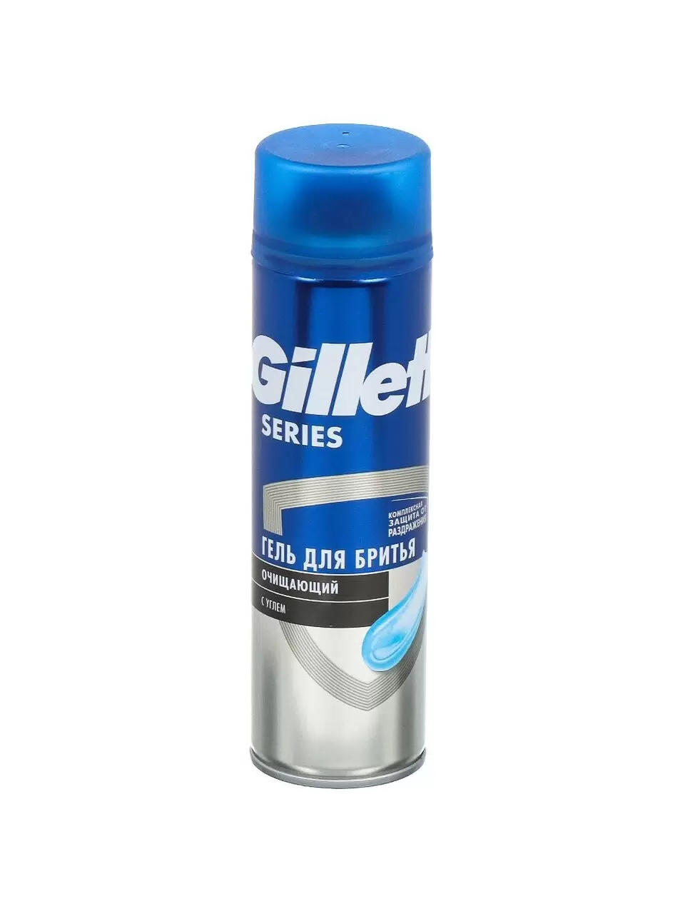 GILLETTE TGS Гель для бритья очищающий с углем 200мл