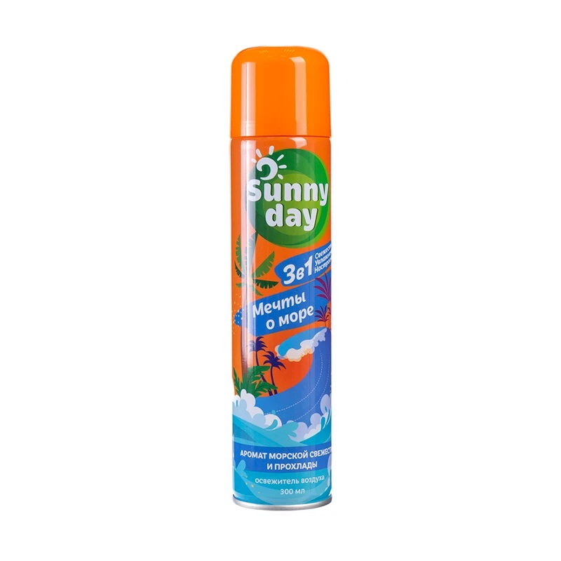 Освеж.возд. аэрозоль Sunny Day 300мл Мечты о Море. Арт. 5488