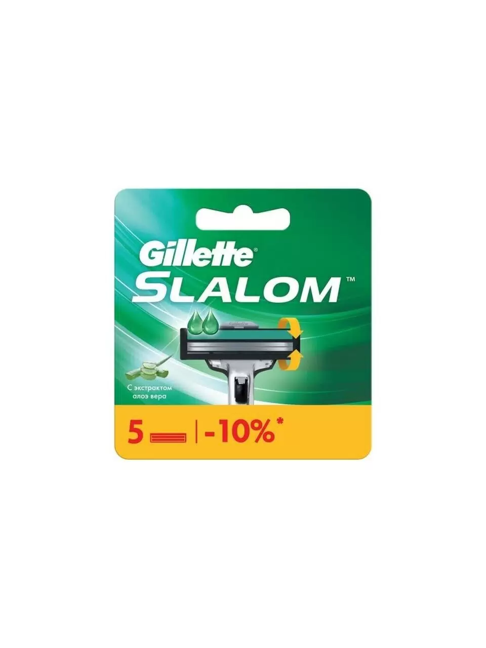 GILLETTE SLALOM Cменные кассеты для бритья 5шт
