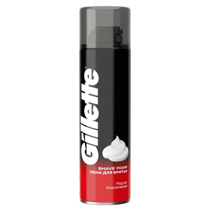 GILLETTE Пена для бритья Regular (классическая) 200мл
