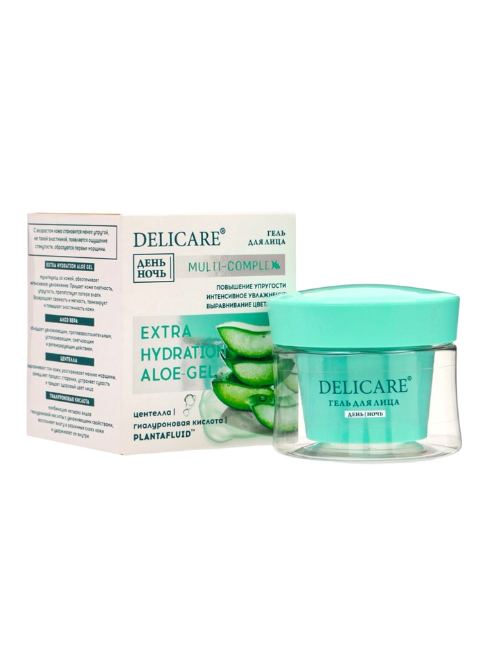 Крем-гель для лица Delicare, увлажняющий, гиалуроновый, 50 мл 10995065