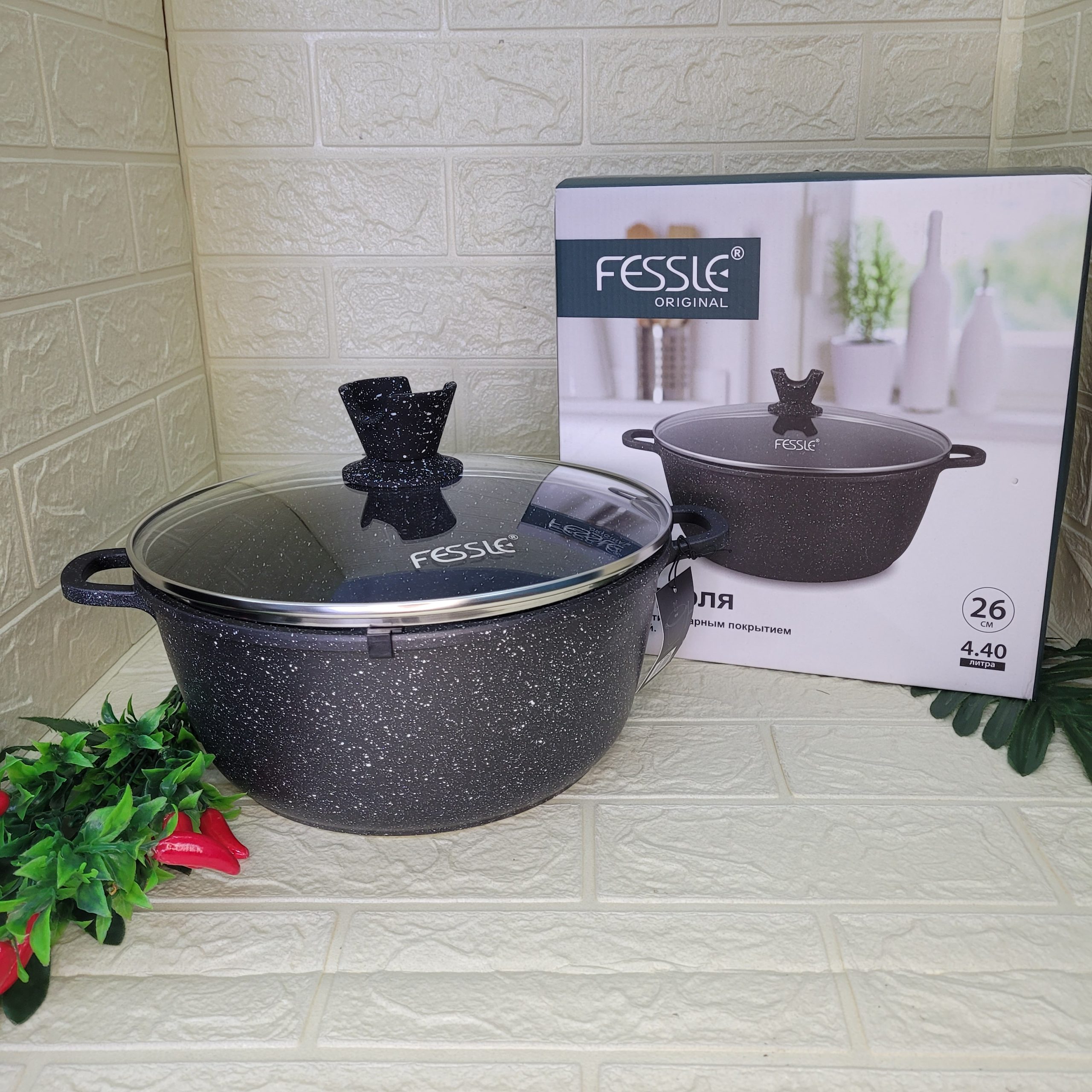 Казан с крышкой Fessle 4,4 л. Арт. FE-PT26CM