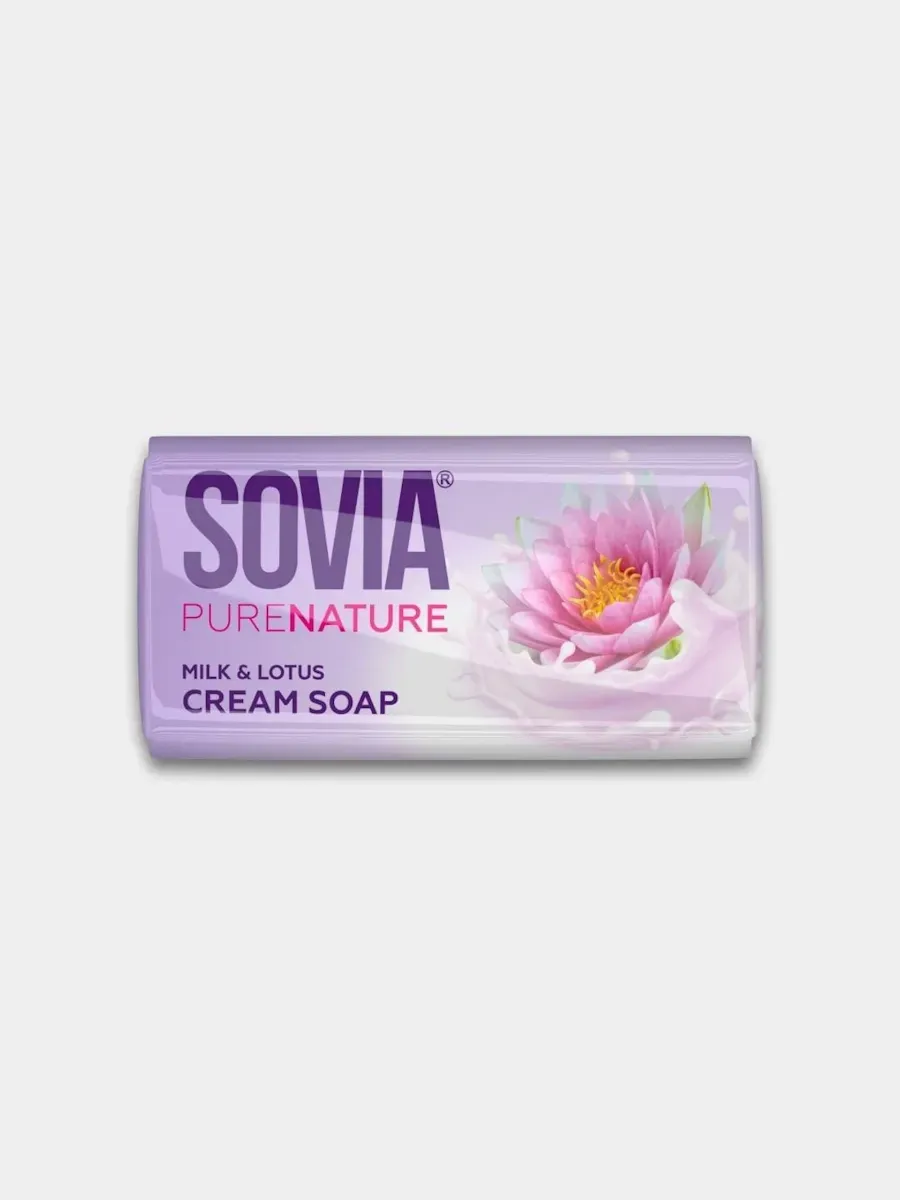 SOVIA Мыло туалетное 90г MILK AND LOTUS