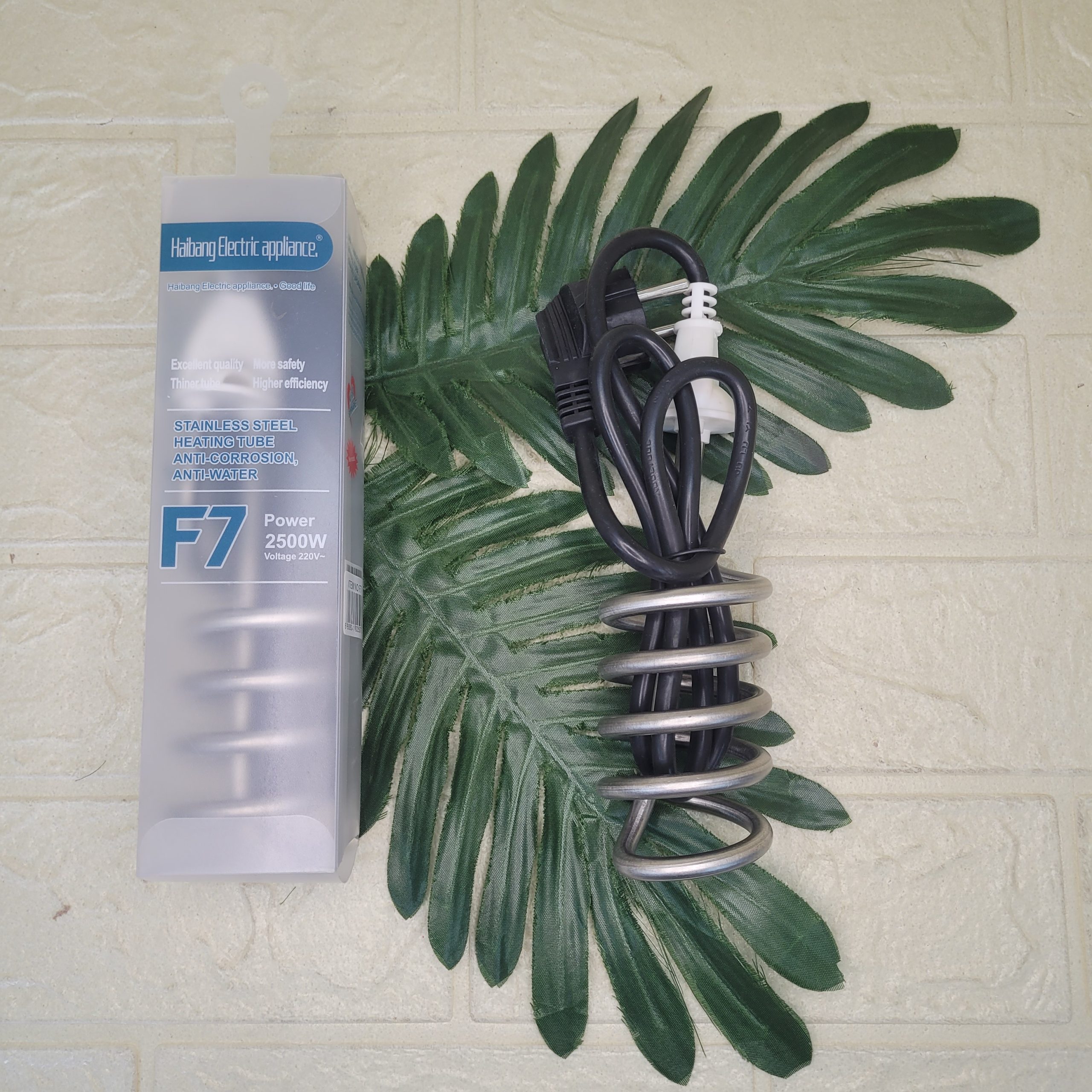 Кипятильник 2500W 220V в пл.коробке. Арт. F7
