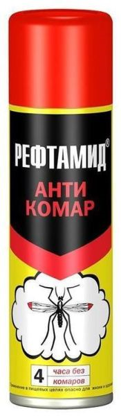 Аэрозоль "Рефтамид" Антикомар 145мл