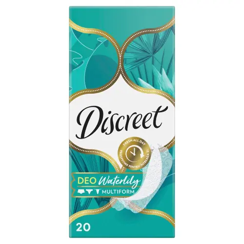 DISCREET Жен.гигиенич.прокладки на каждый день Deo Water Lily Multiform Single 20шт