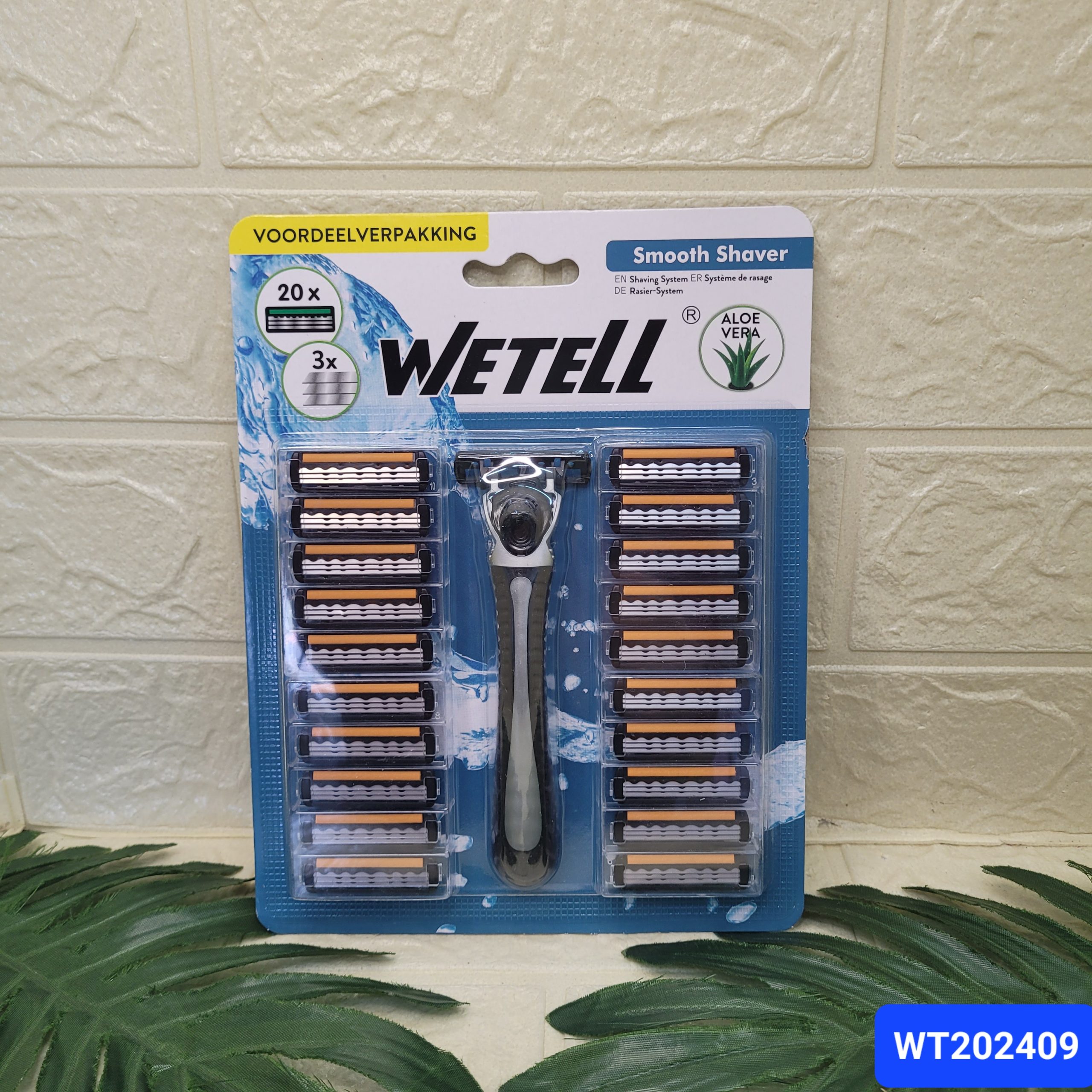 Станок для бритья WETELL+20 кассет. Арт. WT202409