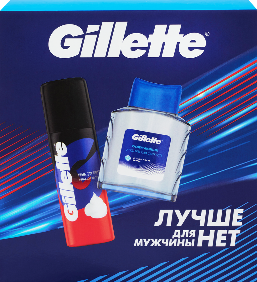 ПН GILLETTE SERIES Лосьон после бритья Освежающий 50мл+GILLETTE Пена для бритья Классическая 50мл