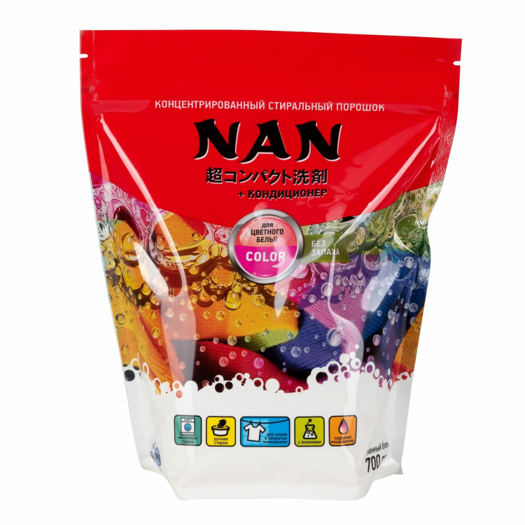 Высококонцентрированное ср-во для стирки NAN Color 700гр Арт. (0662)