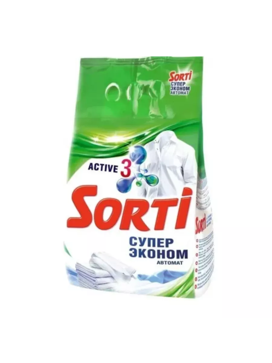 Стир. порошок Sorti 1500г Авт. Супер эконом м/у