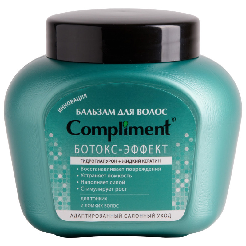 Compliment Бальзам д/волос 500мл Ботокс-эффект д/тонких/ломких волос /12
