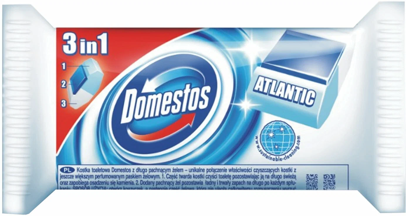 Блок гигиен. д/унитаза Domestos 40г Атлантик