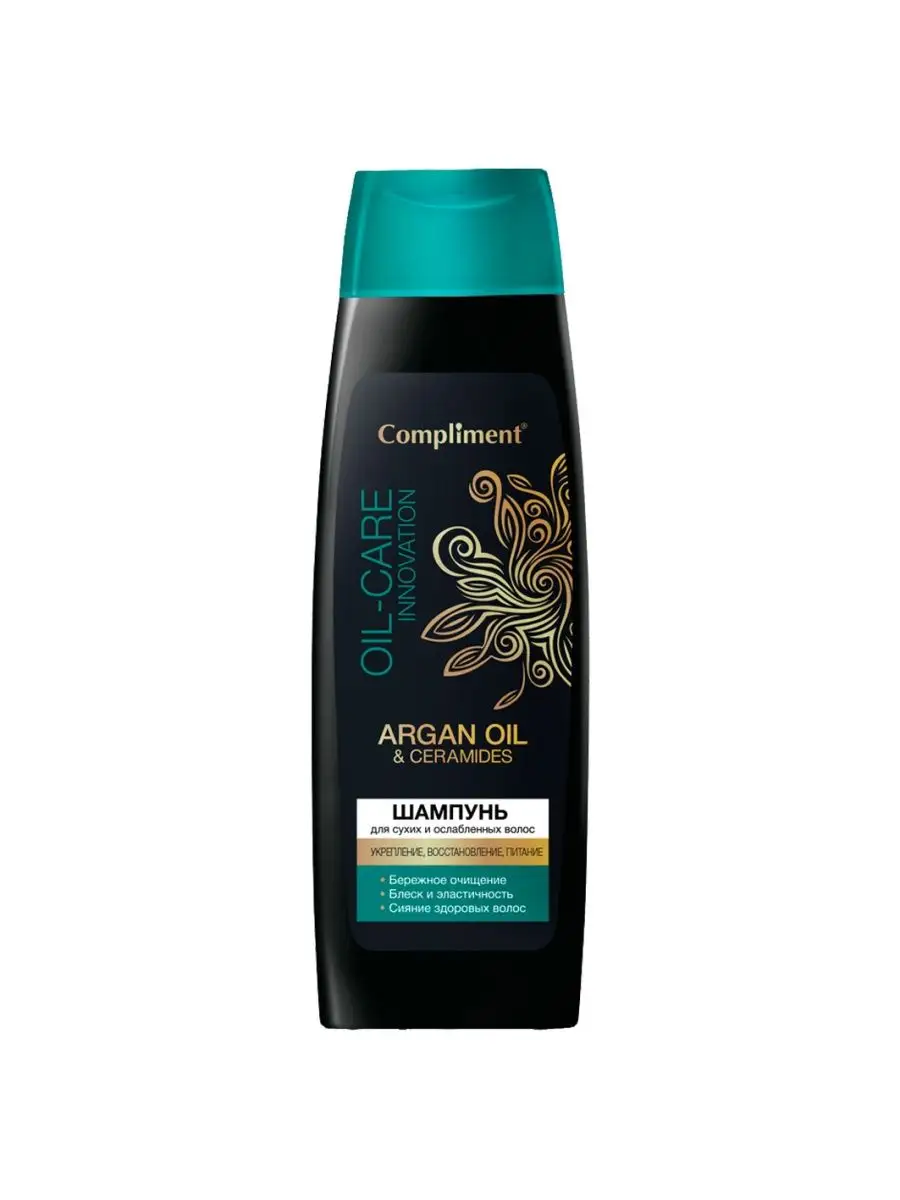 Compliment Шампунь 400мл ARGAN OIL & CERAMIDES д/сухих/ослабленных волос /18
