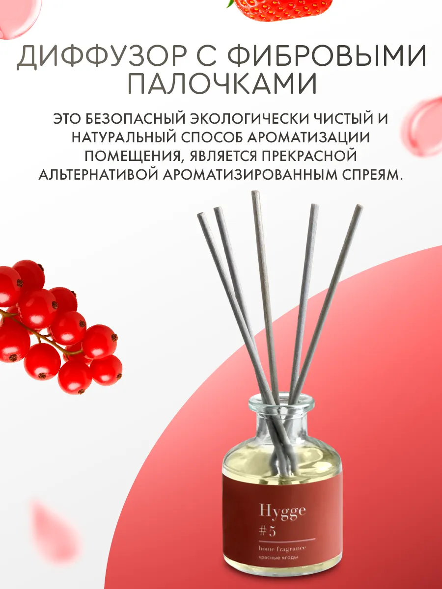 Диффузор "Hygge" ароматический, 50 мл, красные ягоды 7728670