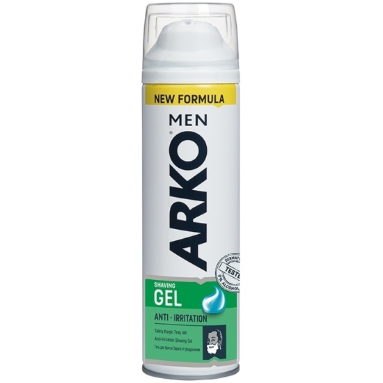 ARKO MEN Гель д/бритья 200мл Anti-Irritation (бело-зеленый)/24