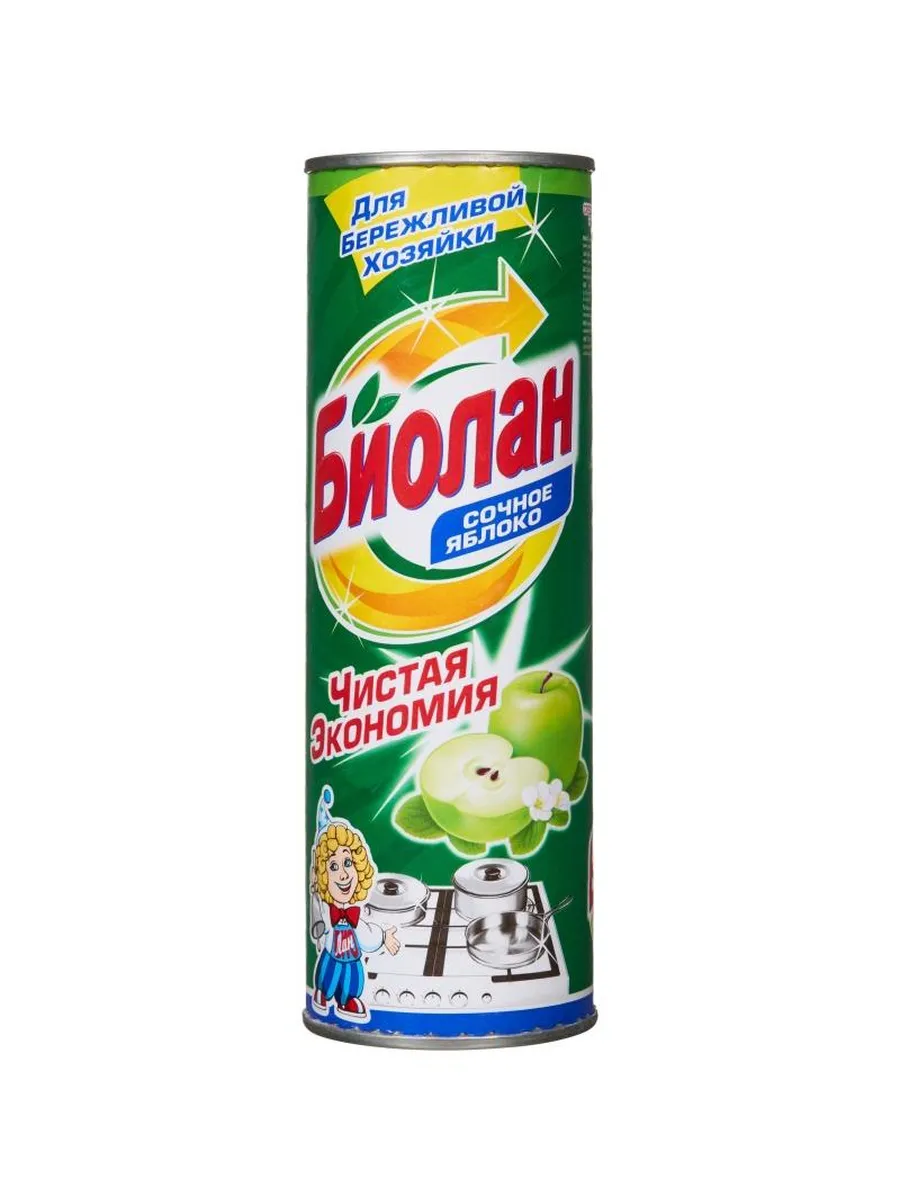 Чистящее средство Биолан Сочное яблоко 400гр 1/24  /Казань/ 32-6