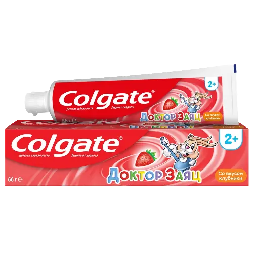 Зубная паста Colgate «Доктор Заяц», со вкусом клубники, 50 г 1337187