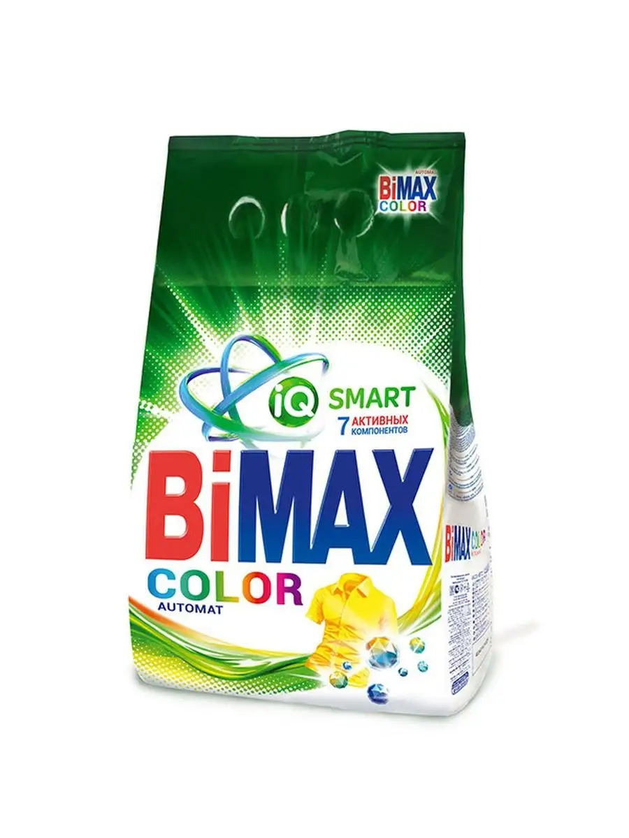 Стир. порошок BiMax 1500г Авт. Color м/у