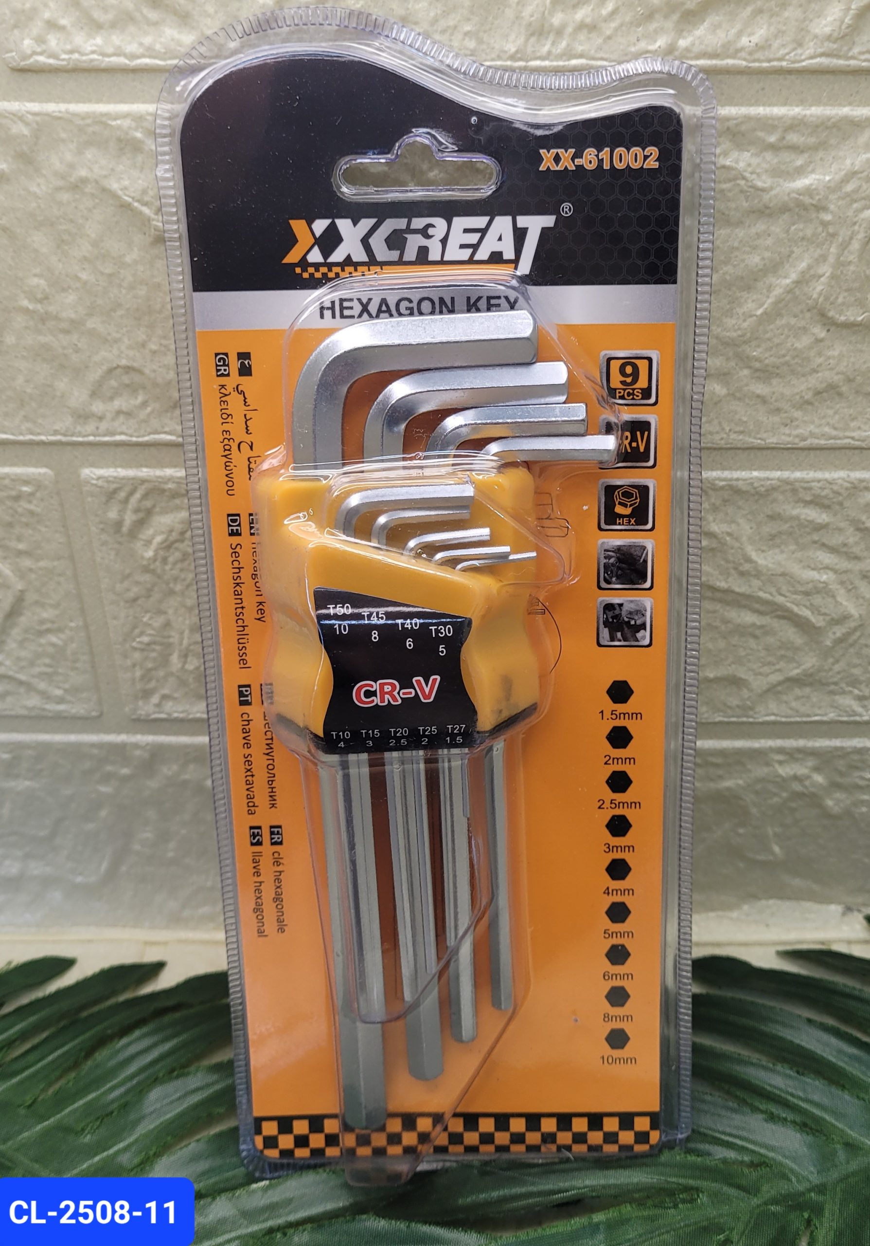 Ключи шестигранные XXCREAT,набор 9 шт. Арт. CL-2508-11