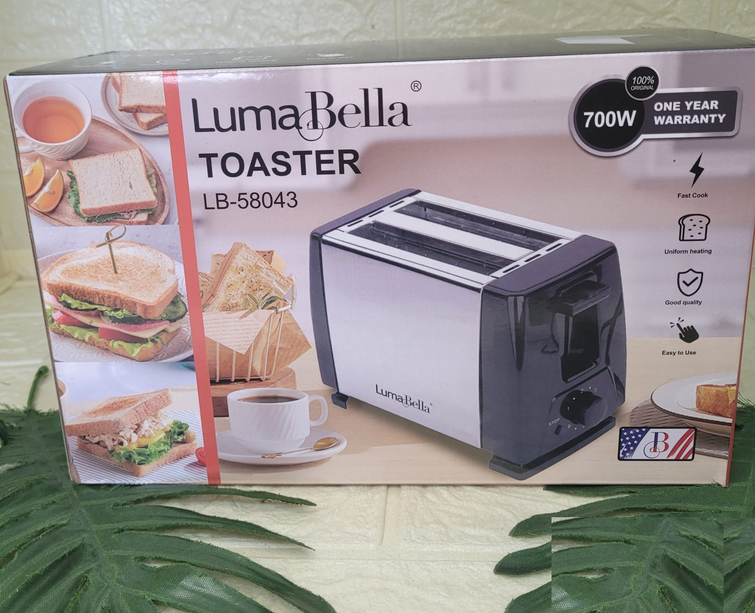 Тостер Luma Bella. Арт. LB-58043