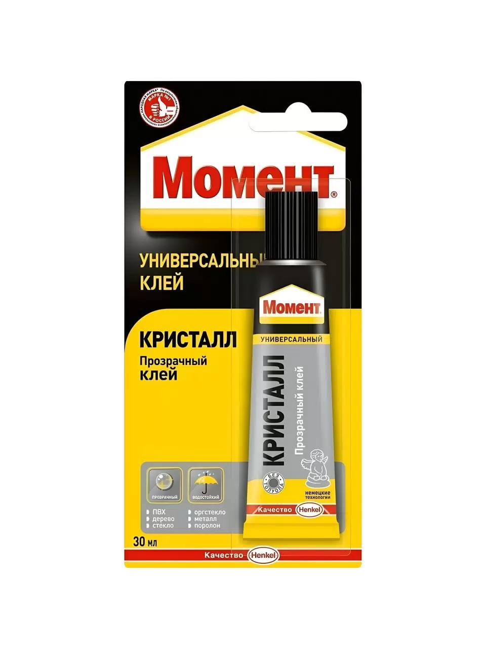 Клей Момент Кристалл универсальный 30 мл.