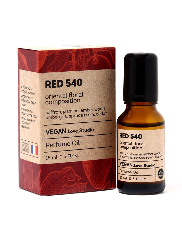 Парфюмерное масло женское VEGAN.Love.Studio Red 540, 15 мл 10952911