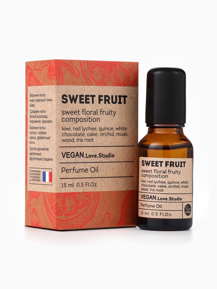 Парфюмерное масло женское VEGAN.Love.Studio Sweet Fruit, 15 мл 10952913