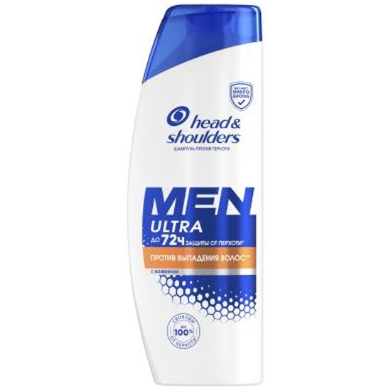 HEAD & SHOULDERS Шампунь против перхоти Против выпадения волос для мужчин 400мл
