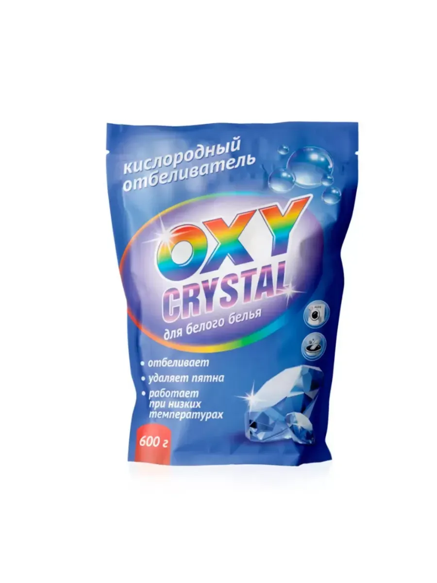 Кислородный отбеливатель Selena  Oxy crystal для белого белья, 600 г 2580117