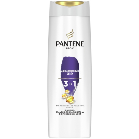PANTENE Шампунь/бальзам-ополаскиватель/интенсивный уход 3в1 Дополнительный объем 360мл