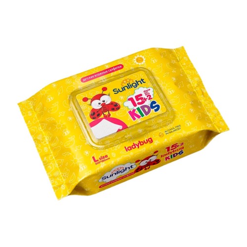 SUNLIGHT Влажные салфетки 17шт XL Коровка/40