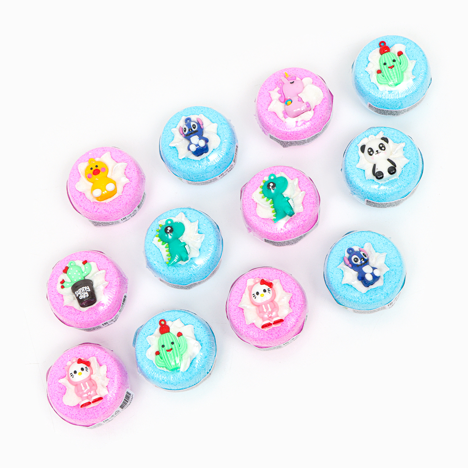 Бомбочка для ванн Happyki с пеной и игрушкой МИКС, 160 г 10333475