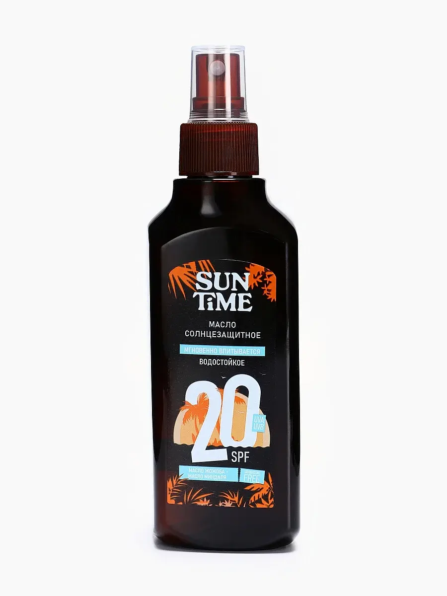 Масло солнцезащитное Sun Time SPF-20 водостойкое, 160 мл 10879934