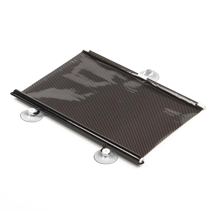 Автомобильная шторка на стекло, раздвижная 40×125 см, цвет черный 3223222