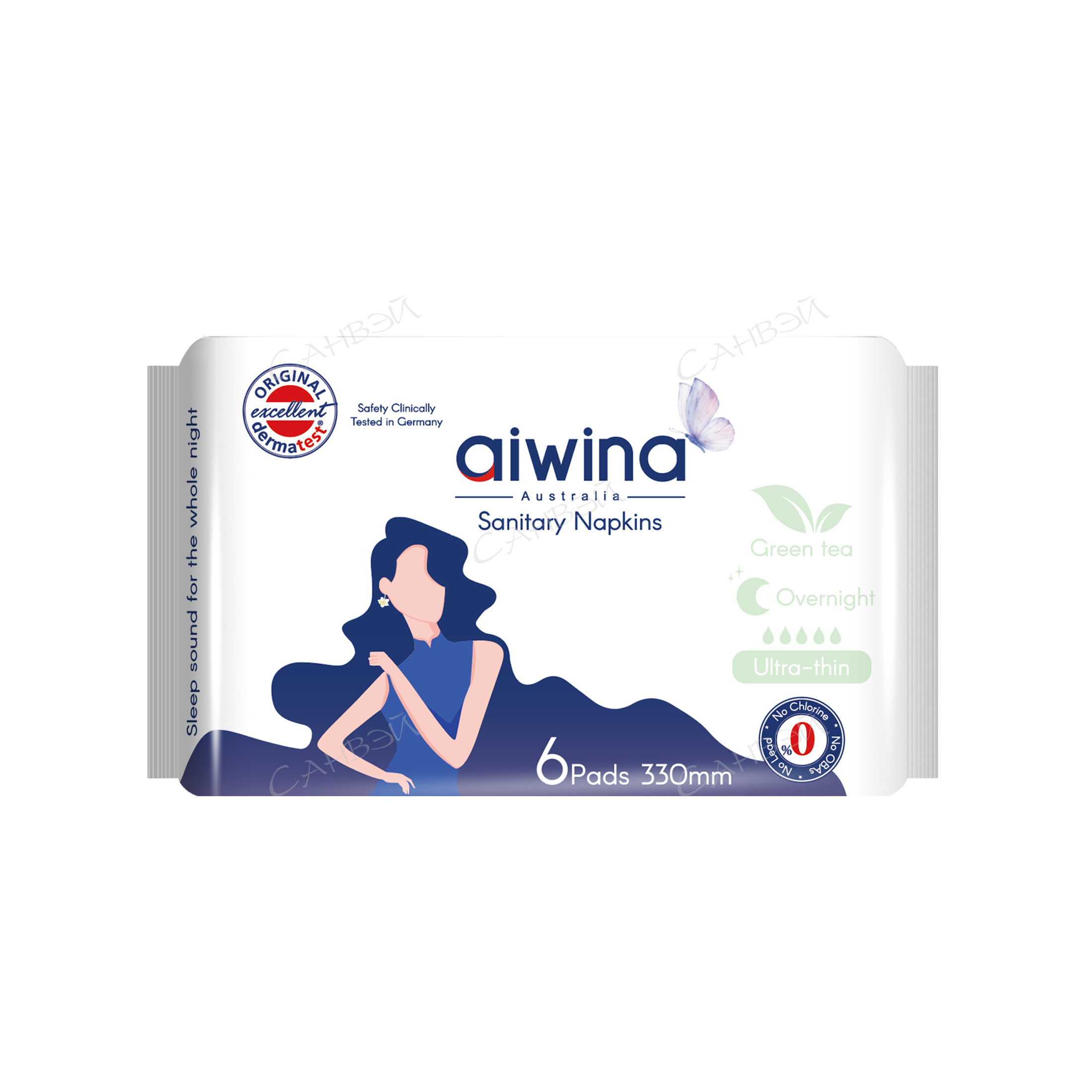Прокладки гигиенические Aiwina Ultra-thin ночные 6 шт. 330мм. Арт. NK-07-330-1