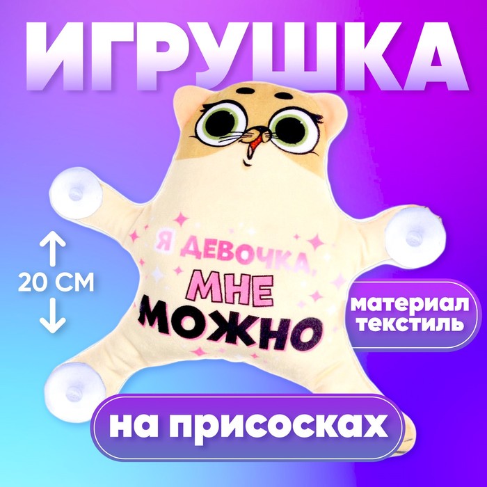 Автоигрушка на присосках «Я девочка, мне можно»   7384667