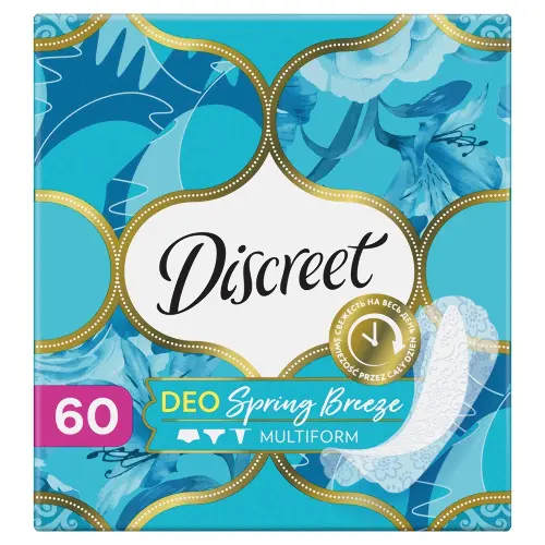 DISCREET Женские гигиенические прокладки на каждый день Deo Spring Breeze Multiform Trio 60шт