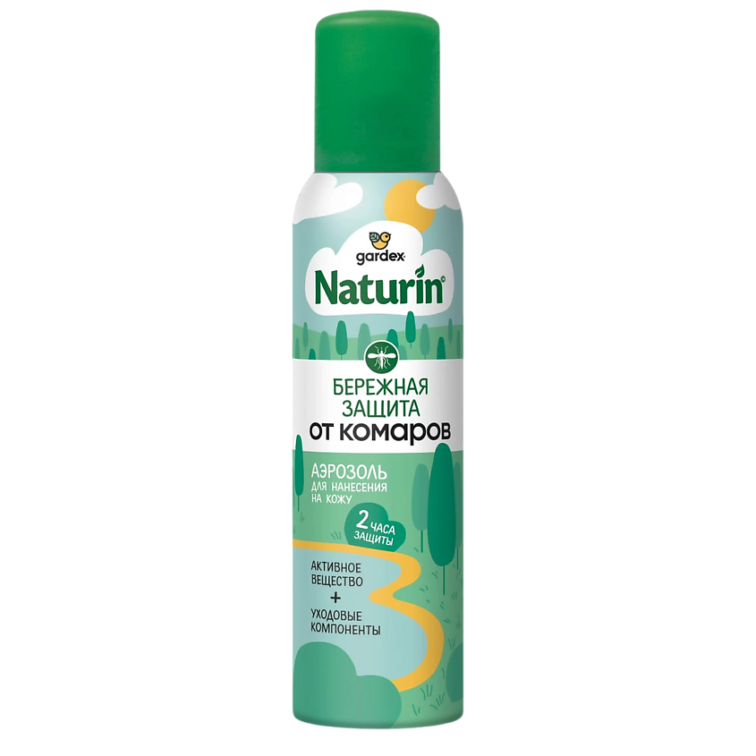 Gardex Naturin Аэрозоль от комаров Бережная защита 150 мл (24)