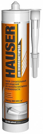 Клей Монтажный HAUSER белый универсал акрил. 310мл (12)